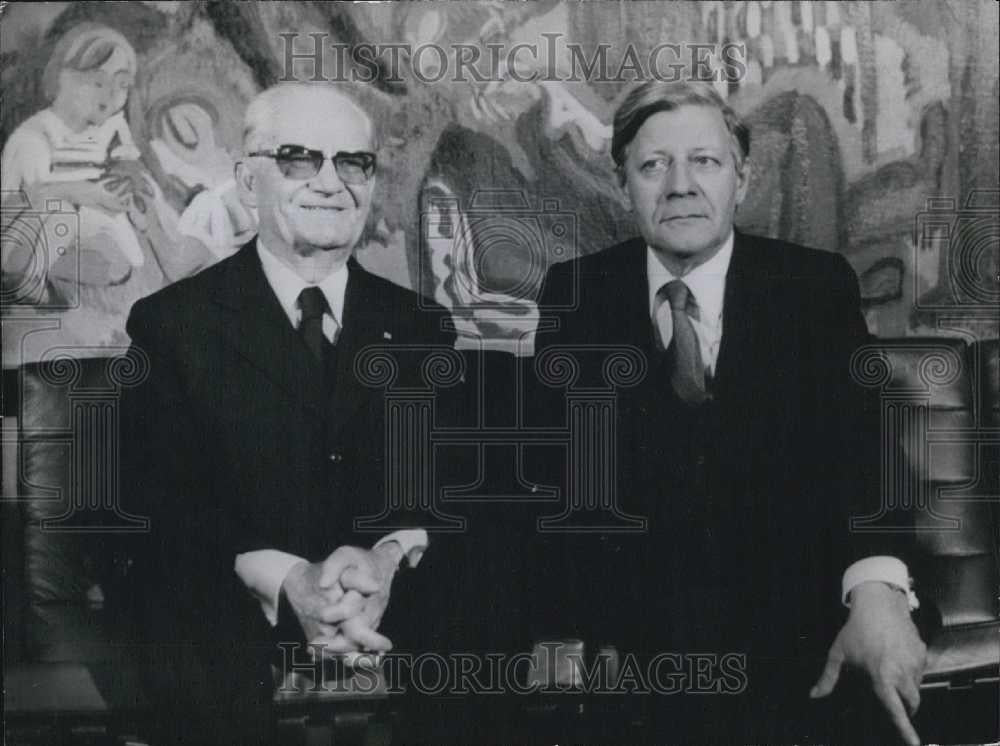 Press Photo Brazillian President Ernesto Geisel in west-Germany - Historic Images