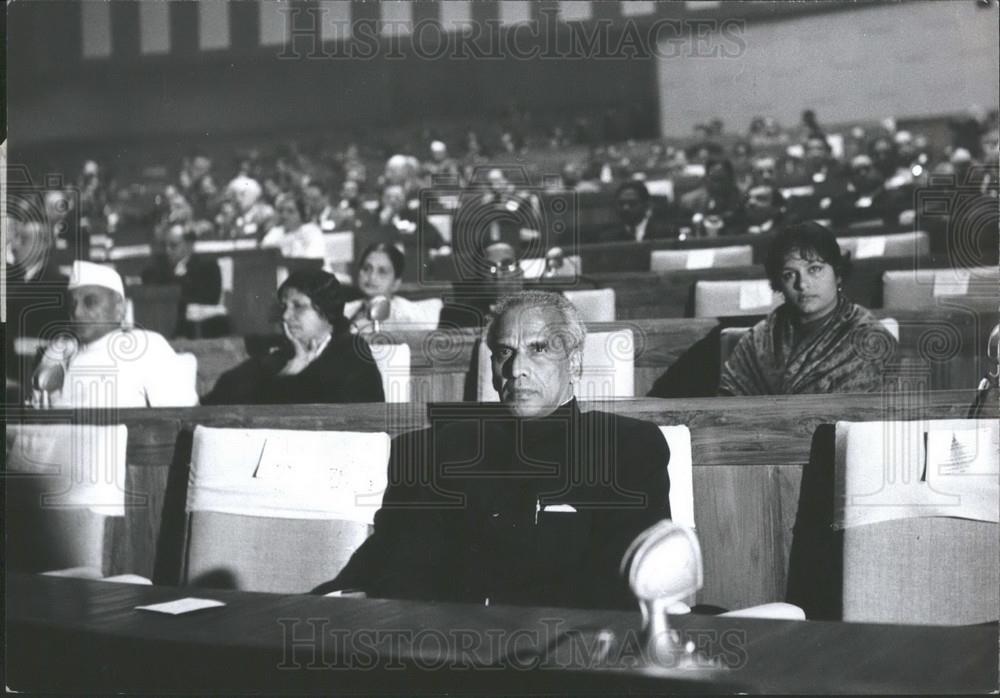 Press Photo Krishna Menon, International Congress of Jurists, New Delhi - Historic Images