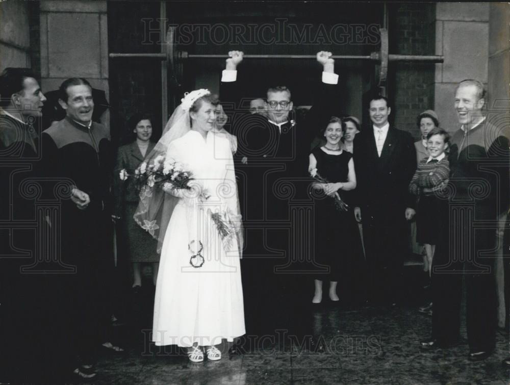 Press Photo The Stremgh Mister Deplowaki Wedding Ceremony Mr. Deplewski - Historic Images