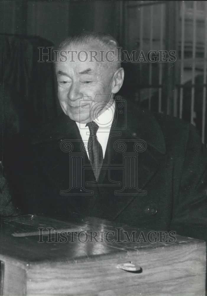 1962 Press Photo French Politician Paul Reynaud - Historic Images