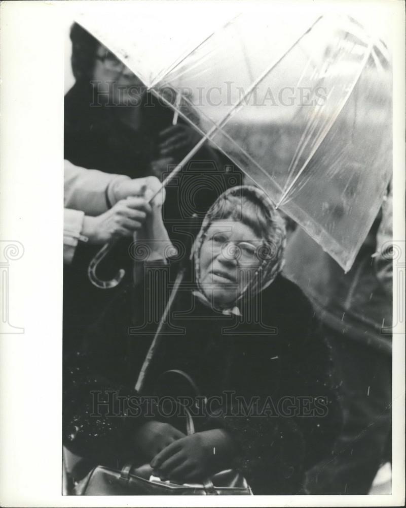 Press Photo Margaret Mead, famous anthropologist &amp; Intl Chairwoman of Earth Day - Historic Images