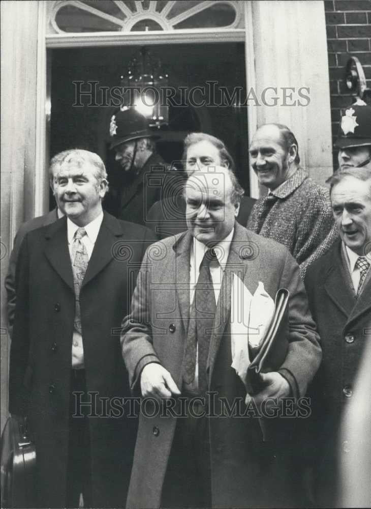 1973 Press Photo Lawrence DalyGen Sec of Mineworkers ,Mr.Joe Gormley,Union - Historic Images