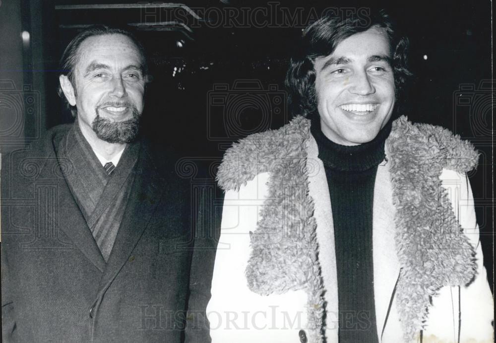 Press Photo Hans Hass Jr and Sr - Historic Images