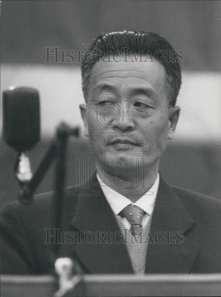 1962 Press Photo Chinese Delegate Chao Yi-Ming Congress Italian Communist Party - Historic Images