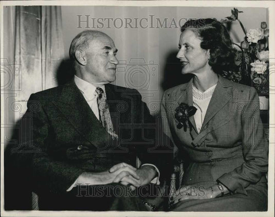 1959 Press Photo American Producer Sam Goldwyn Holds Press Conference - Historic Images