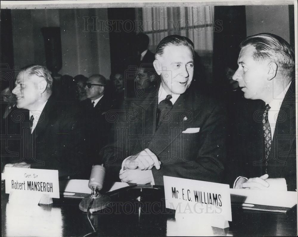 Press Photo E.C. Williams and Robert Mansergh - Historic Images