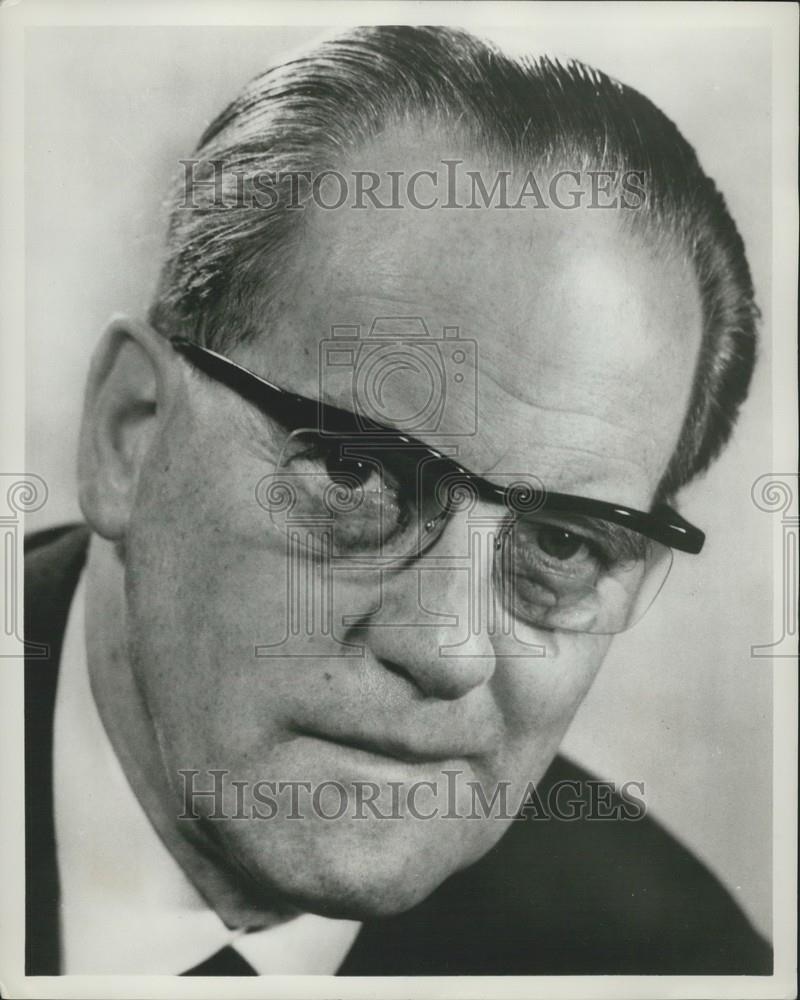 Press Photo Herbert Wehner (SPD): Federal Minister for All-German Affairs - Historic Images