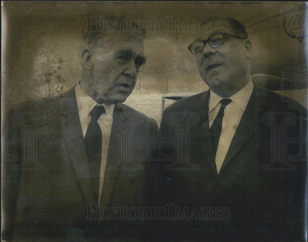 1967 Press Photo Soviet trade delegation visits Britain - Historic Images