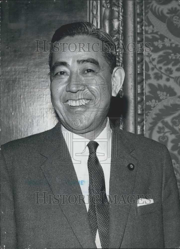 1964 Press Photo Japan Prime Minister Eisaku Sato - Historic Images