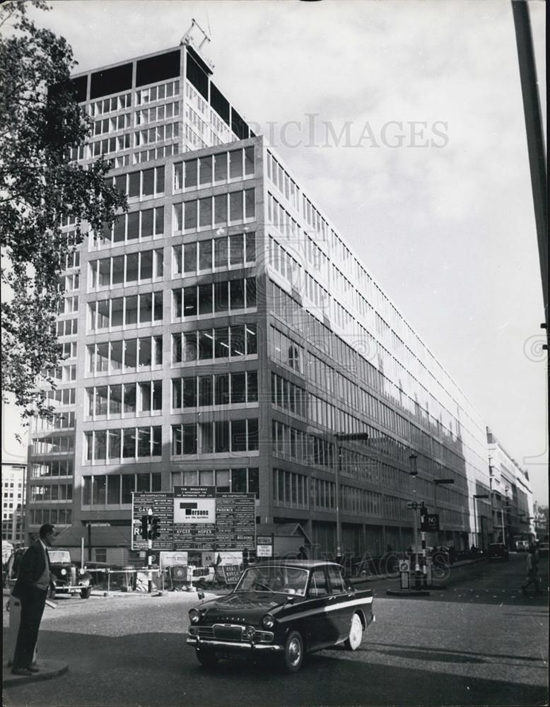 1967 Press Photo Scotland Yard Building Exterior View From Street - Historic Images