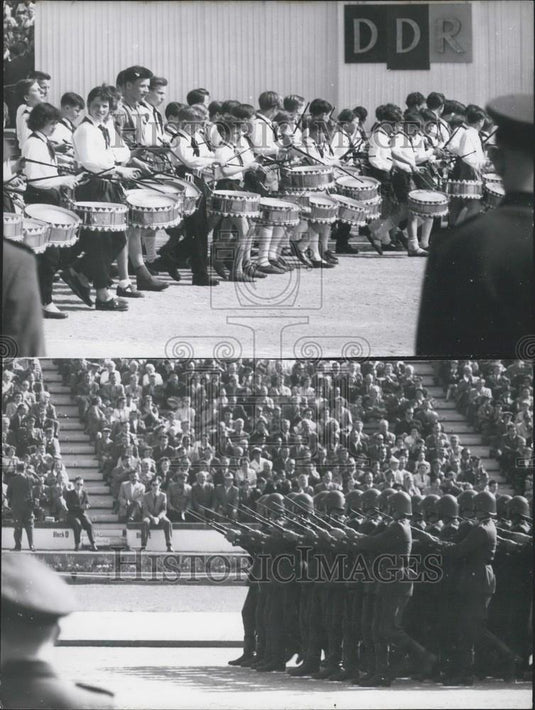 Press Photo May Day demonstrations in the East Zone of Berlin - Historic Images