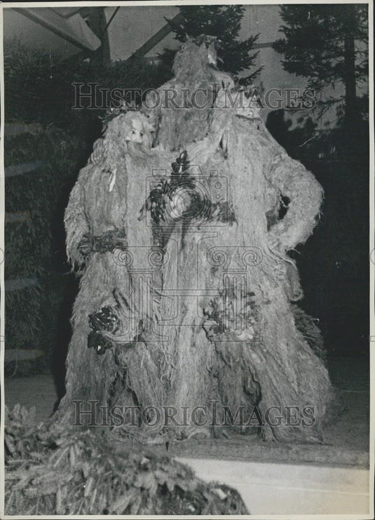 Press Photo Wild Men During Performance Festival Of Algau Germany - Historic Images