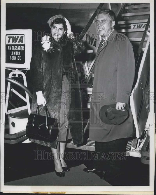 Press Photo Gov. Robert B. Meyner and his wife, the former Helen Stevenson - Historic Images