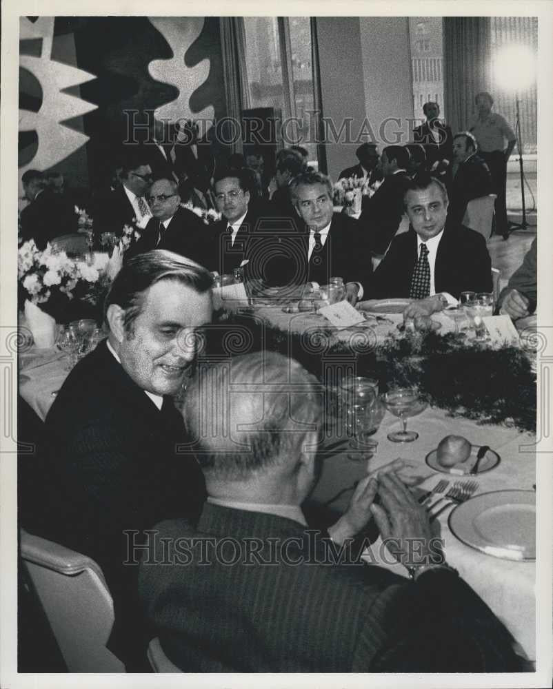 Press Photo Walter Mondale United Nations Luncheon - Historic Images