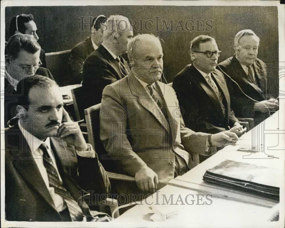 1961 Press Photo Russian Delegation Attends International Atom talks in Vienna - Historic Images