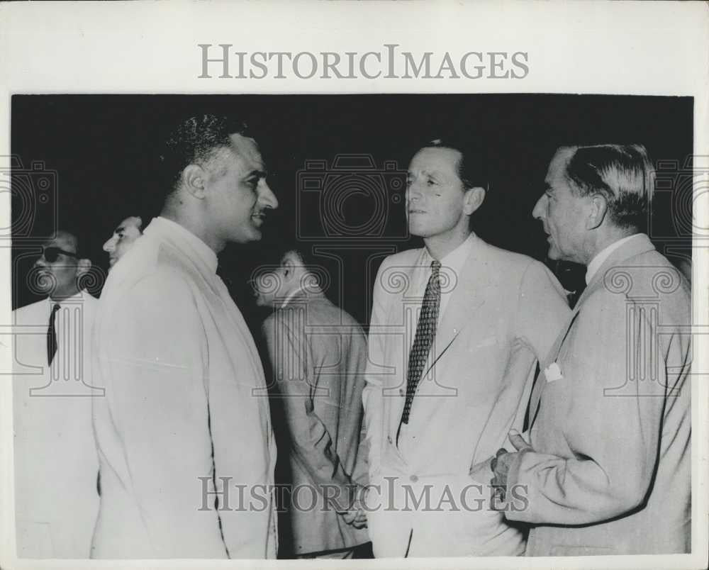 Press Photo British &amp; Egyptian Delegations Meet For Canal Talks - Historic Images