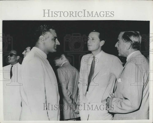 Press Photo British & Egyptian Delegations Meet For Canal Talks - Historic Images