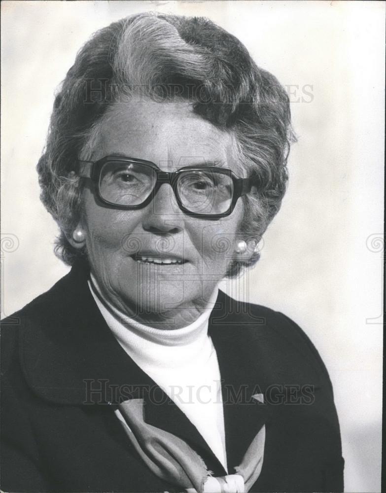 Press Photo Anti-Pornography Crusader Mary Whitehouse - Historic Images