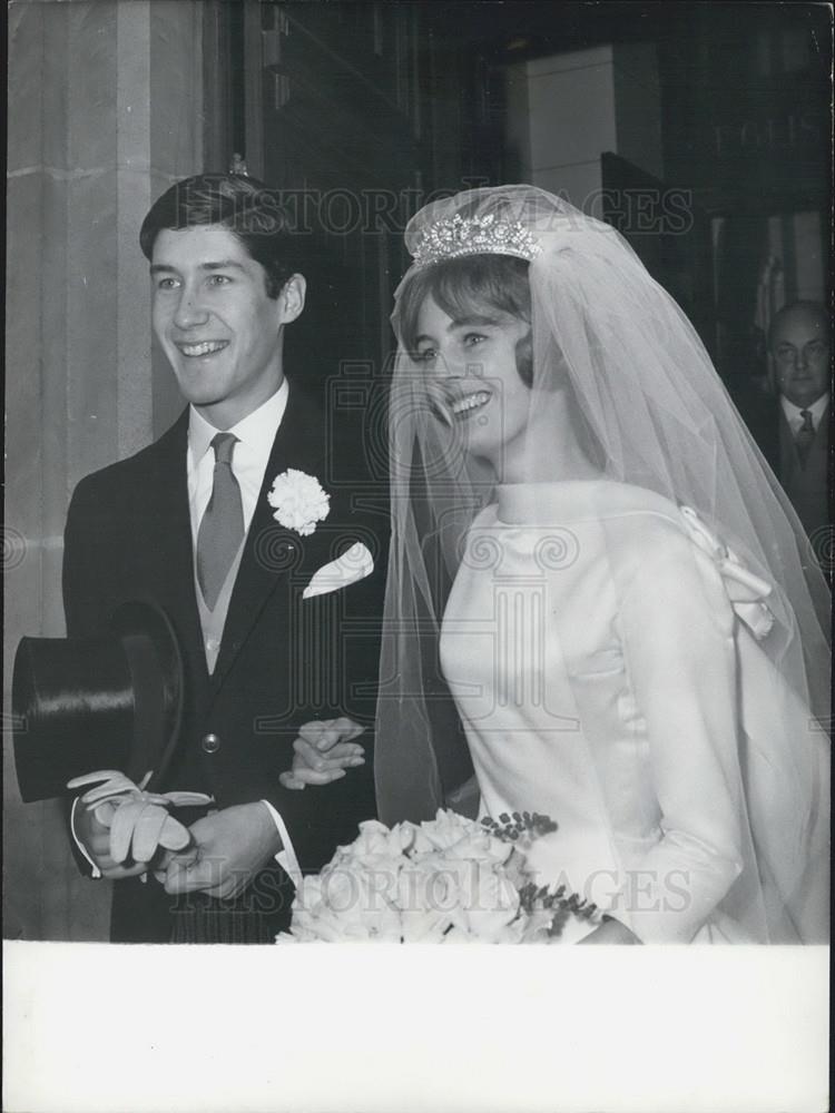 1959 Press Photo Stella Jebb Weds Baron Joel De Rosnay - Historic Images