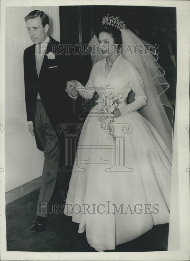 1960 Press Photo Mr. Antony Armstrong Jones &amp; his bride Princess Margaret - Historic Images