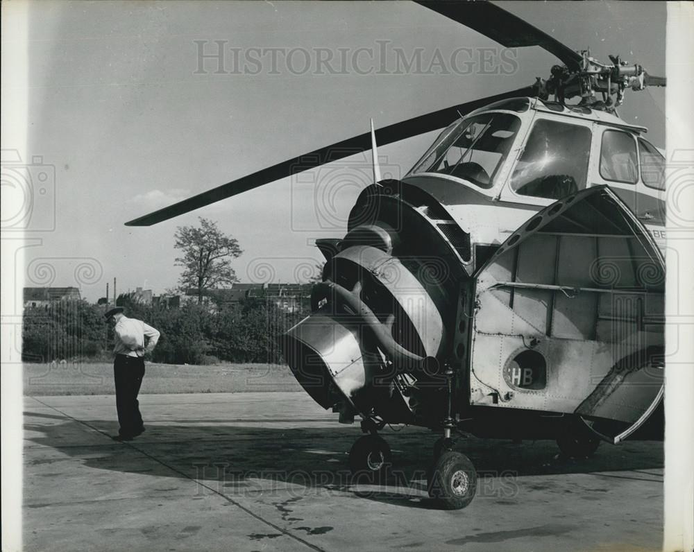 1951 Press Photo Helicopter, Bonn - Historic Images