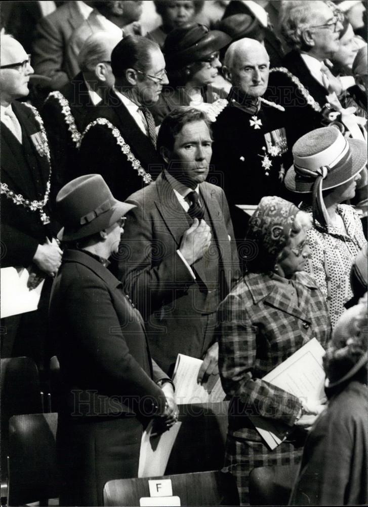 1977 Press Photo Lord Snowdon St. Paul&#39;s Cathedral Thanksgiving Service Queen - Historic Images