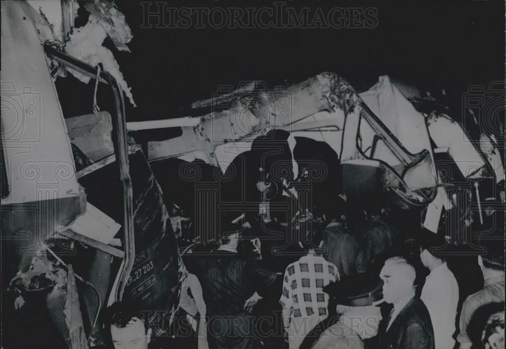 1963 Press Photo Trains Accident In France Near Lyon - Historic Images