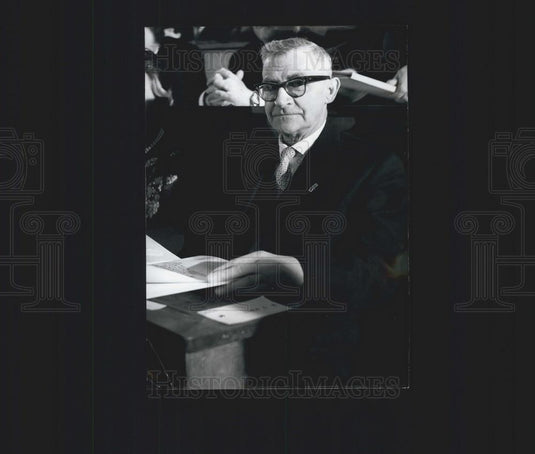 1961 Press Photo Engineer August Arnold Receiving Honorary Doctorate - KSB00869 - Historic Images