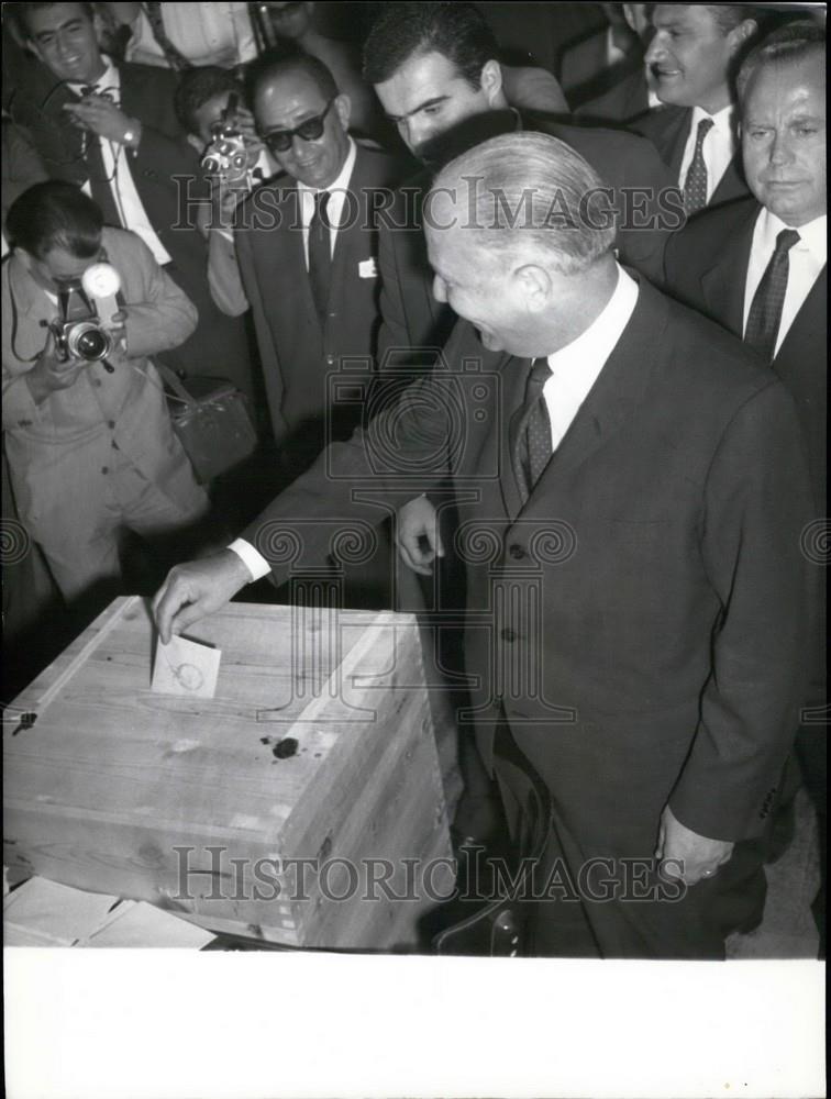 1968 Press Photo Mr. N. Macarezos ,Minister of Coordination - Historic Images