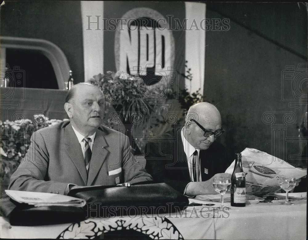 1966 Press Photo Annual Congress of the German Nationalist Party - Historic Images