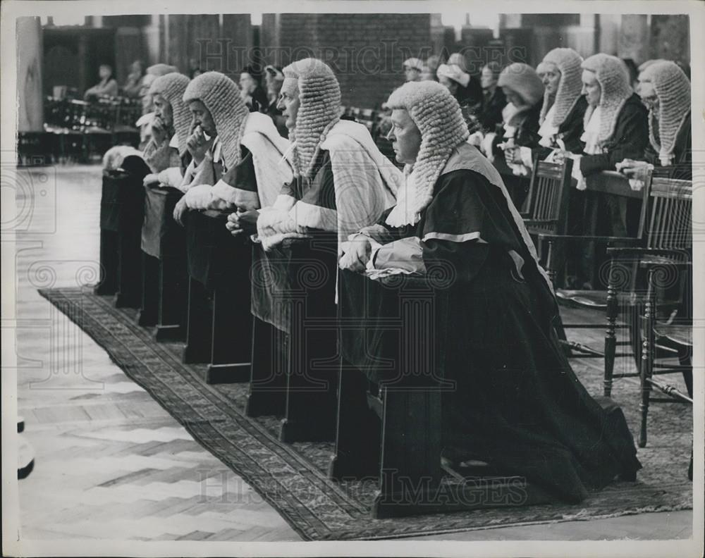 1959 Press Photo Judges at the special service - Historic Images