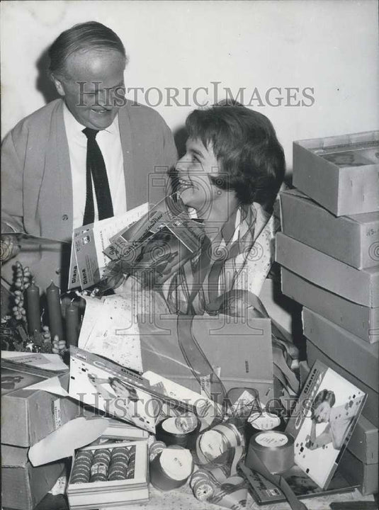 1958 Press Photo Conny Froboees & Peter Kraus - Historic Images