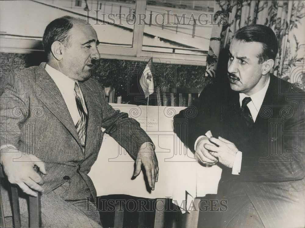 Press Photo Turkish Secretary of State Arrives Dr. Kosprulus in Frankfurt - Historic Images