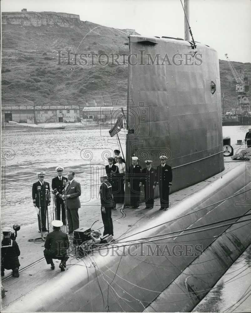 1958 Press Photo Britain Welcomes The Nautilus - Historic Images