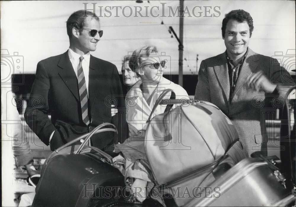 1957 Press Photo Maria Schell and Christian Marquand Star In Unevie - Historic Images