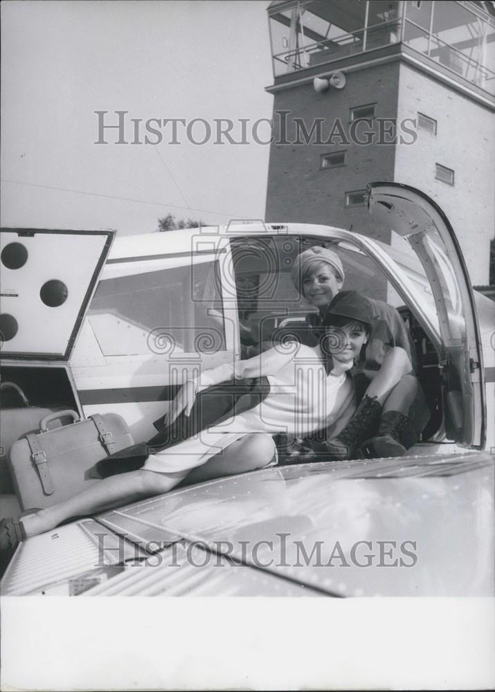 1965 Press Photo Model Inga, Heike, Leather Fashion, Peine - Historic Images