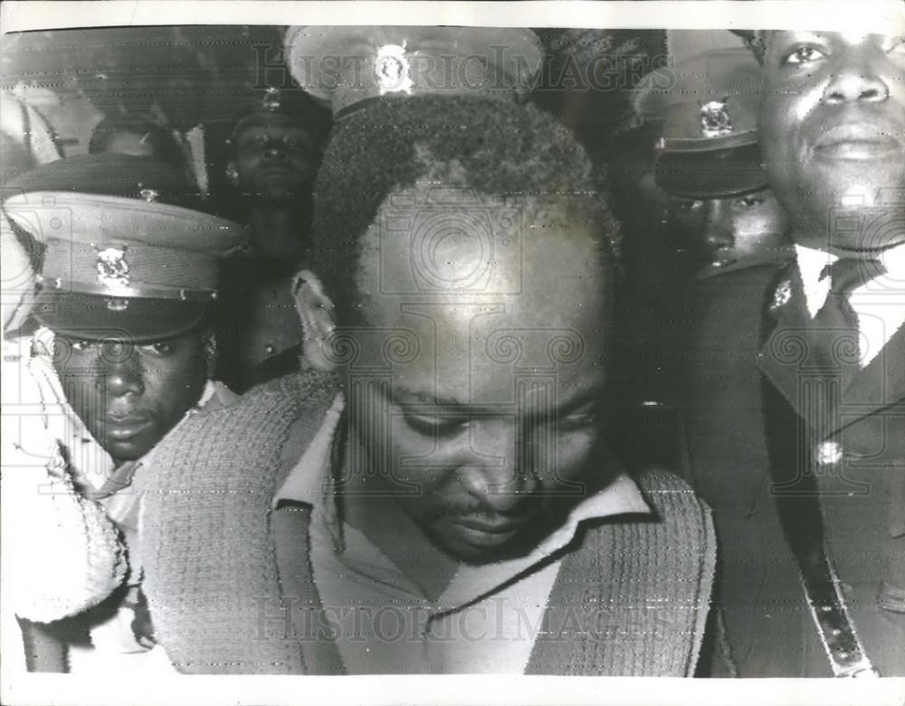 1969 Press Photo Murderer Nashashion Isaac Njenja in Kenya - Historic Images