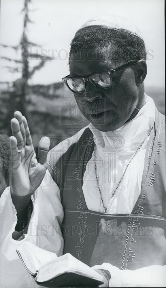 1973 Press Photo Archbishop Maurice Otunga - Historic Images