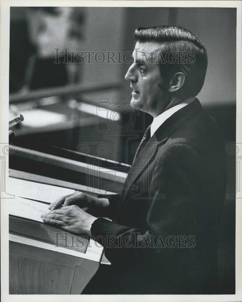 1978 Press Photo Walter Mondale United Nations - Historic Images