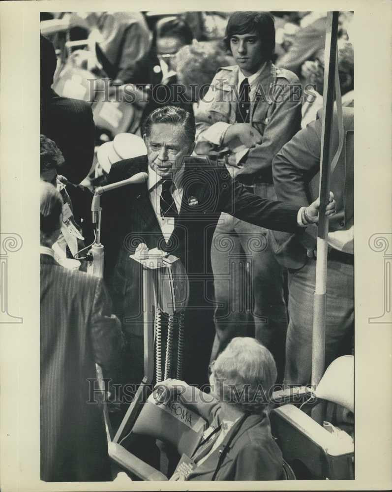 1976 Press Photo Carl Albert Lawyer Democratic American Politician - Historic Images