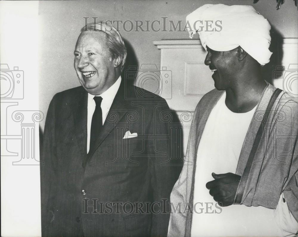 1973 Press Photo President Numeiri Of Sudan and Britain Prime Minister Mr. Heath - Historic Images