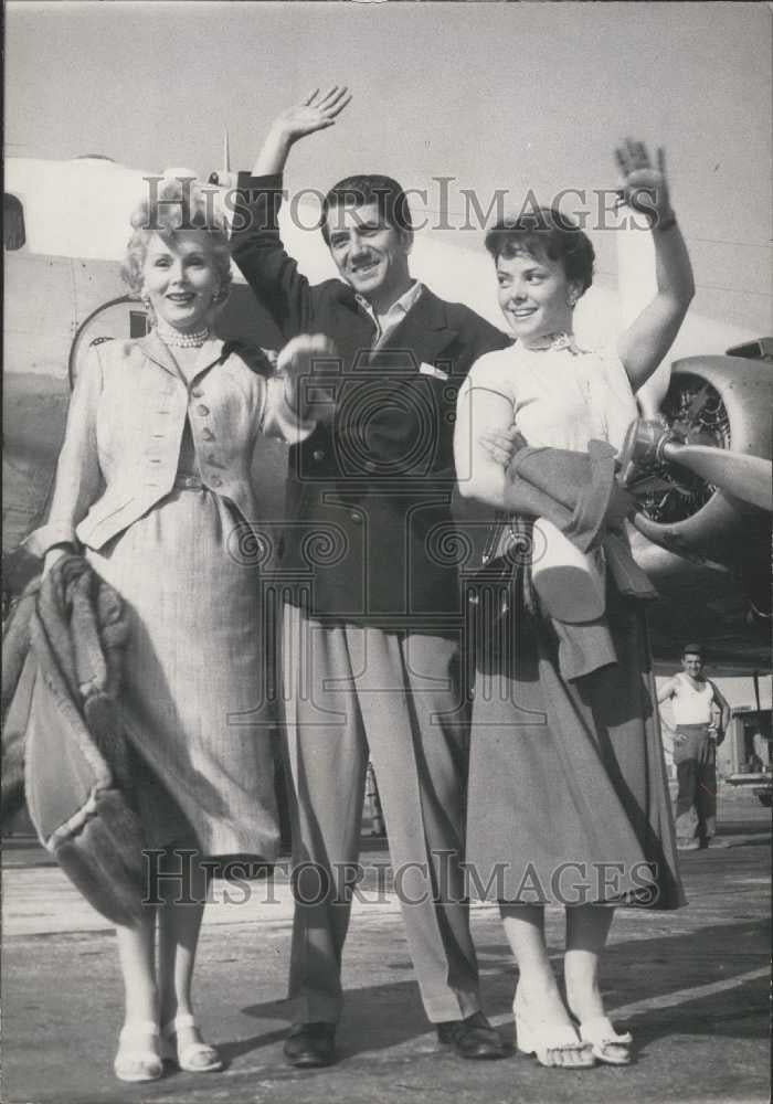 Press Photo MADOR 10 Caniel Gelin, ZSA ZSA Gabor and Christine Carere Prior - Historic Images