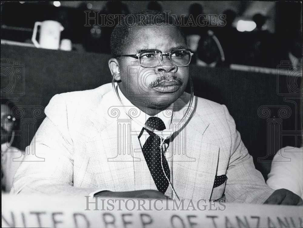 Press Photo Ben Mkapa Minister of Foreign Affairs In Tanzania - Historic Images