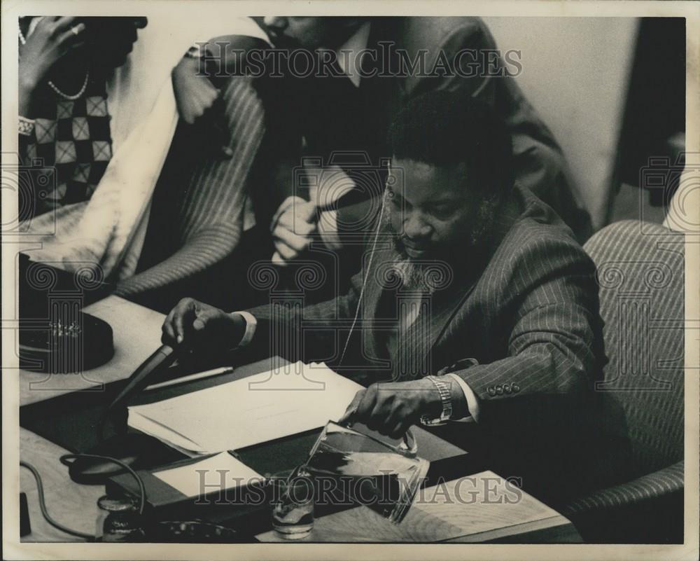 1978 Press Photo Sam Nujoma Addresses UN Security Council - Historic Images