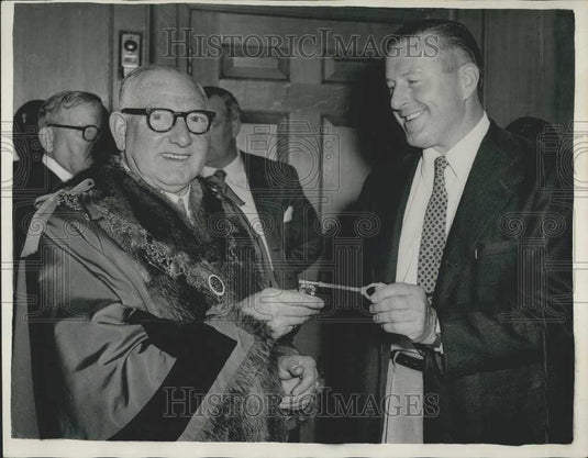 1957 Press Photo U.S. Guests on Goodwill Visit - Historic Images