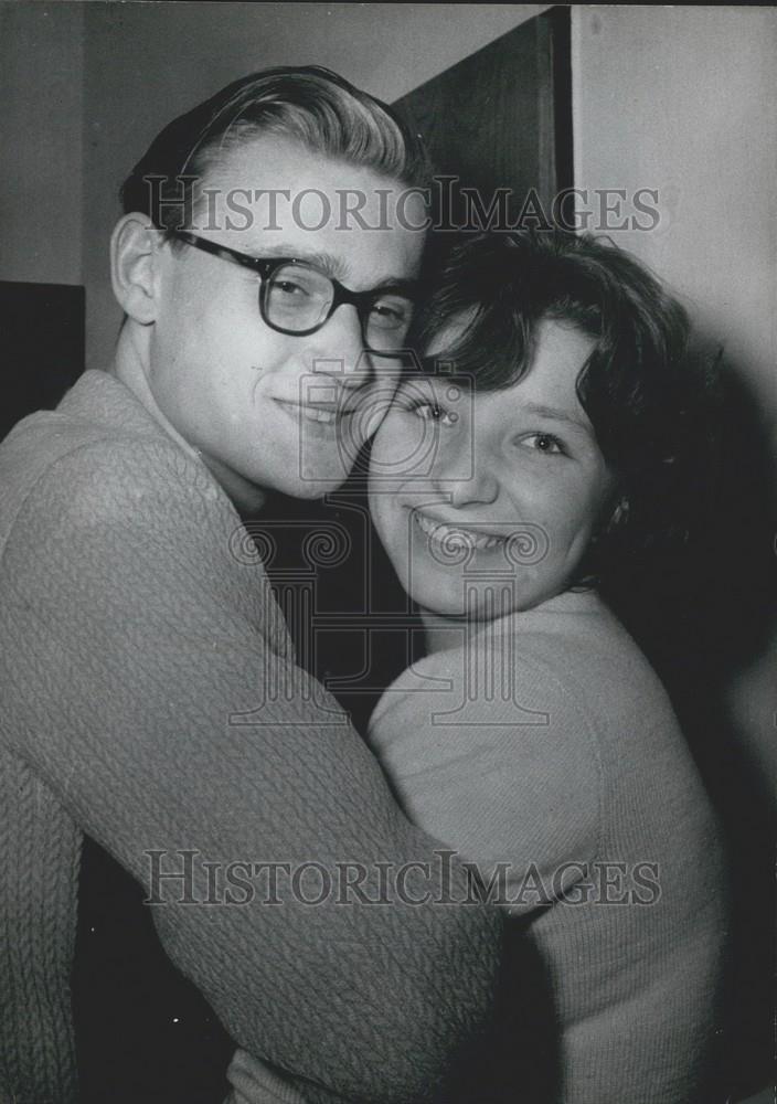 1960 Press Photo  Lothar H &amp; bride Heidrun - Historic Images