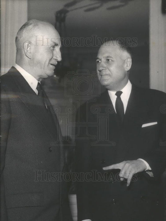 1955 Press Photo Andre Dubois Paris Police Chief Morocco French Resident - Historic Images