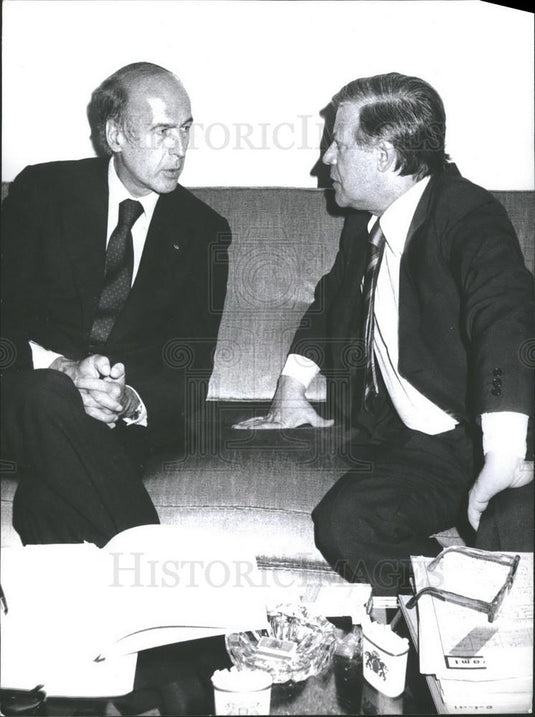 Press Photo French President Griscard D'Estaing On Visit in Hamburg - Historic Images
