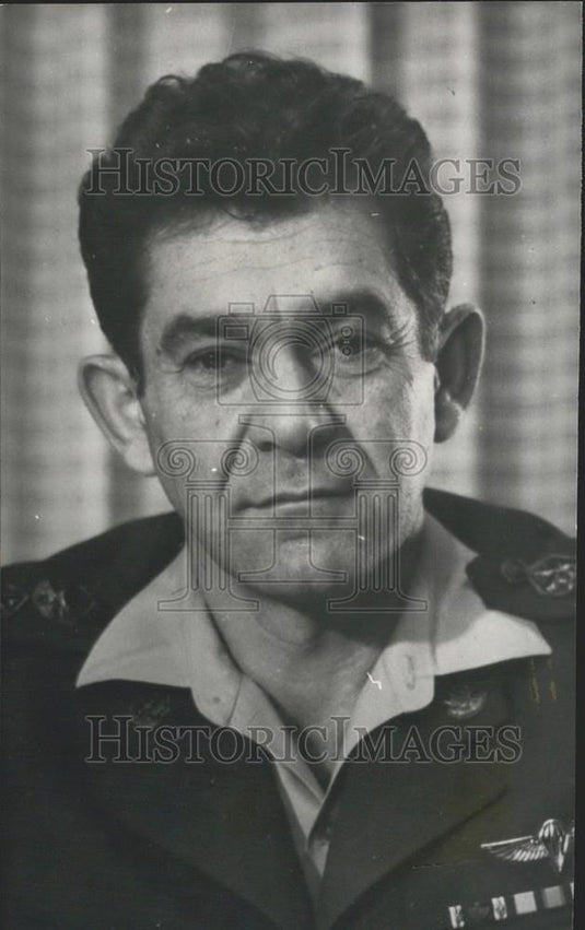1971 Press Photo Maj-Gen Elazar Israel's Chief of Staff - Historic Images