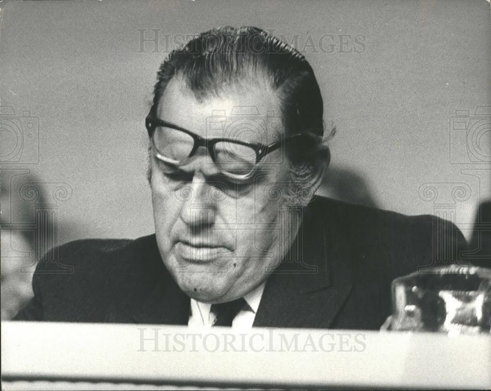 1971 Press Photo Home Secretary Reginald Maudling - Historic Images